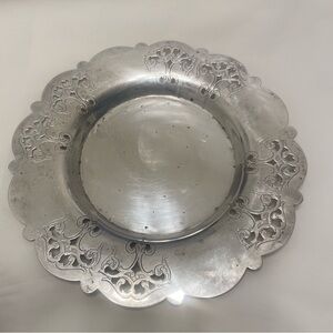 Antique/Vintage Wm. A. Rogers Silver Plate Over Copper Candy Dish/Tray 912